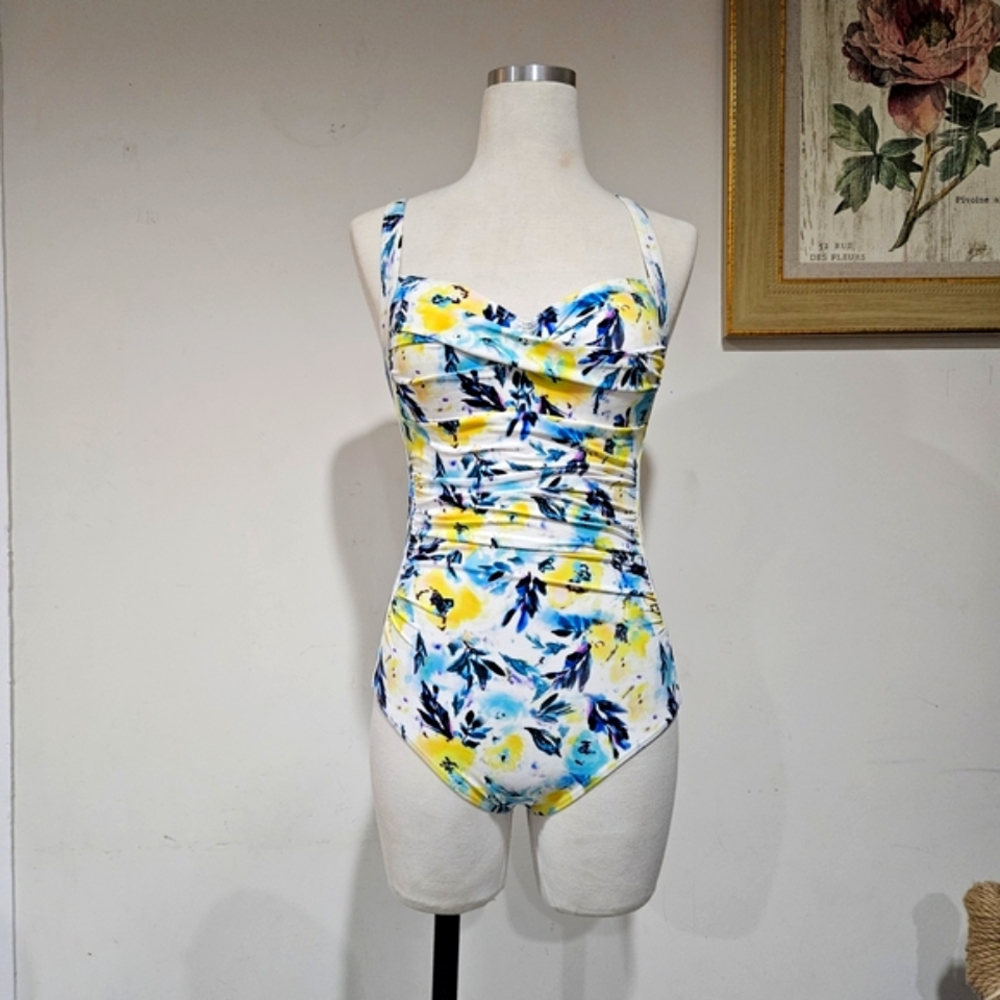 Floral Padded One-Piece Swimsuit